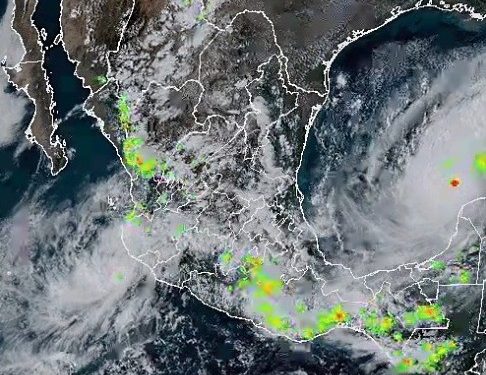 Se pronostican eventos lluviosos durante la tarde-noche de este lunes en Oaxaca