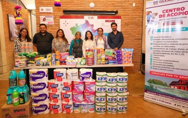 Reitera DIF Oaxaca a sumarse con donativos en especie para familias afectadas por lluvias