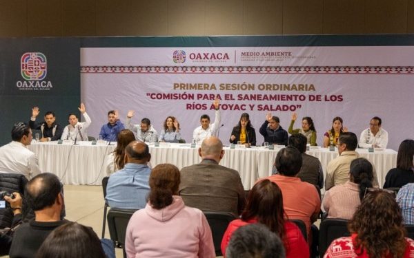Encabeza Gobernador de Oaxaca sesión ordinaria para el saneamiento de los ríos Atoyac y Salado