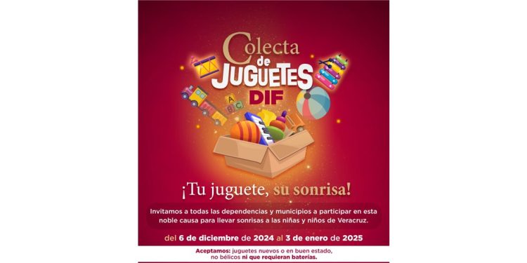 ¡Lleva alegría a niños y niñas de Veracruz! Únete a la colecta Tu juguete, su sonrisa