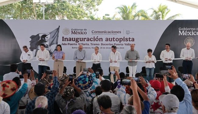 Presidenta Claudia Sheinbaum inaugura autopista Jala-Puerto Vallarta, tramo: Bucerías-Puerto Vallarta