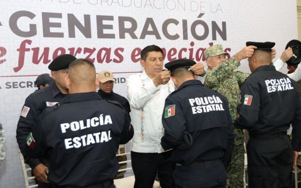 Se gradúa primera generación de Fuerzas Especiales de la SSPC en Oaxaca