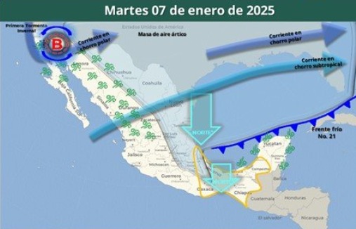 Prevé Protección Civil temperaturas de cero grados para esta semana en Oaxaca