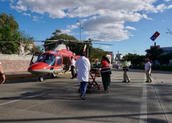 Realizan segundo traslado aéreo directo al Hospital General Dr. AurelioValdivieso de menor de edad