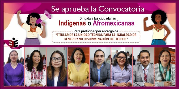 Aprueba IEEPCO convocatoria para designar titular de la Unidad de Igualdad de Género y No Discriminación
