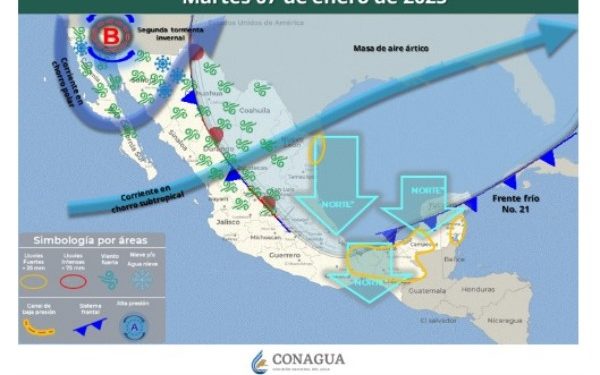 Frente frío número 21 mantendrá lluvias y bajas temperaturas en Oaxaca