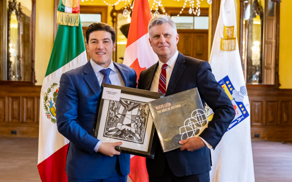 Fortalecen NL y Canadá relaciones comerciales y culturales