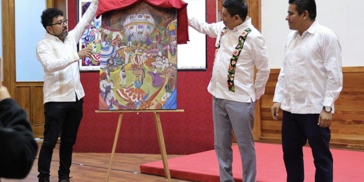 Presenta Salomón Jara la imagen oficial de la Guelaguetza 2025