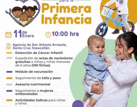 Realizará SE-Sipinna Feria de Servicios y Atenciones para la Primera Infancia en Arrazola, Xoxocotlán