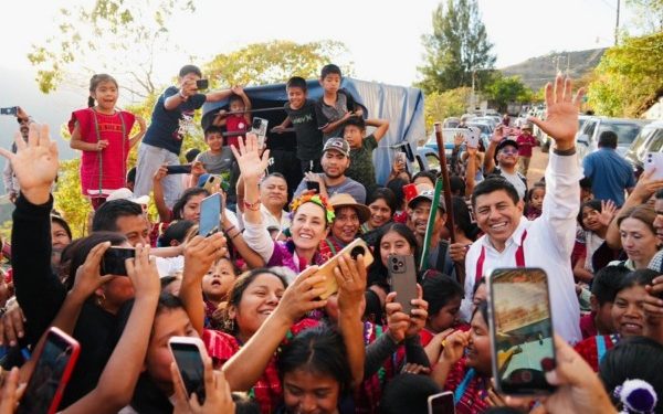 Cercanía inigualable con el pueblo de Oaxaca: Claudia Sheinbaum y Salomón Jara llevan esperanza a la Mixteca