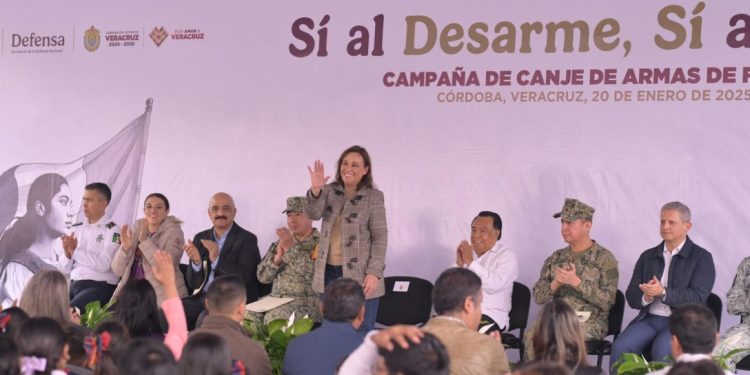 Veracruz dice Sí al Desarme, Sí a la Paz: Rocío Nahle fortalece la estrategia de seguridad