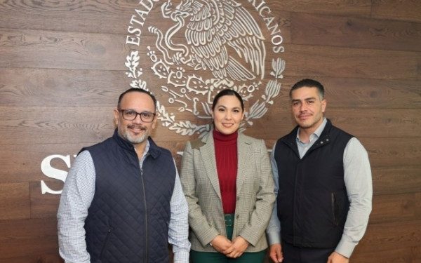 Indira Vizcaino y FGE se reunen con titular de SSyPC, Omar Garcia Harfuch; coordinan estrategia para la recuperacion de la paz en Colima