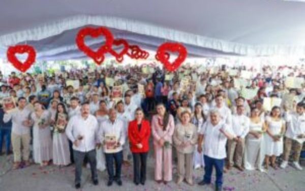 Preside Evelyn Salgado bodas colectivas 2025 “Nos Casamos”