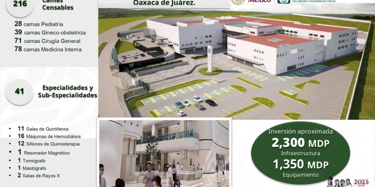 Hospital General Regional de Alta Especialidad del IMSS será realidad en la Primavera Oaxaqueña
