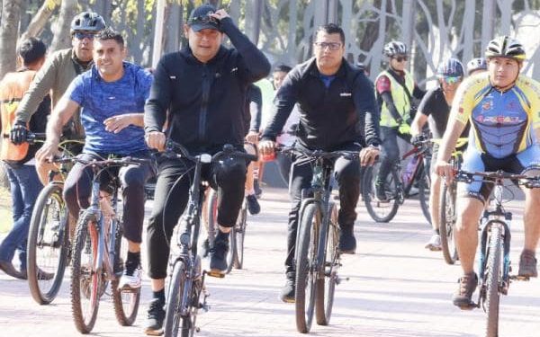 Primera Rodada Por Amor a Puebla une a ciclistas con Alejandro Armenta