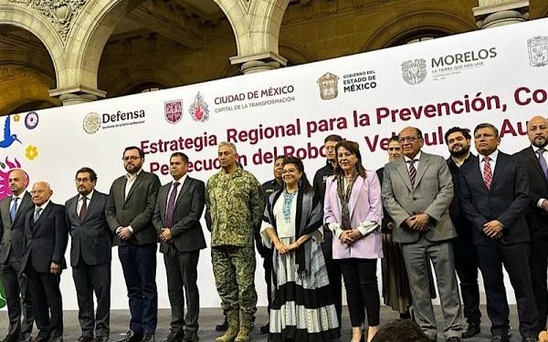 Cdmx, Puebla, Morelos y Estado de México coordinan acciones contra robo de autos