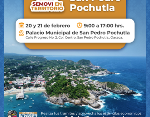 Acercará Semovi más de 20 trámites y servicios a San Pedro Pochutla