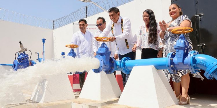 Con inversión superior a 5 mdp inaugura Salomón Jara pozo profundo Juquilita 2 en Xoxocotlán