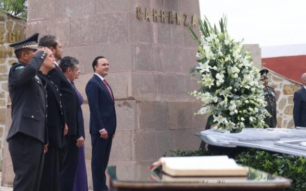 Conmemoran el 112 aniversario de la firma del Plan de Guadalupe