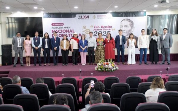 Arranca la fase nacional del Certamen de Oratoria “Lic. Benito Juárez García” en el Congreso de Oaxaca