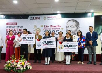 Concluye la fase estatal del Certamen Nacional de Oratoria “Lic. Benito Juárez” en el Congreso de Oaxaca
