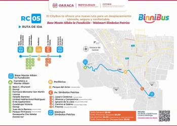 Consolida Gobierno de Oaxaca sistema de transporte urbano con BinniBus, movilidad para el bienestar