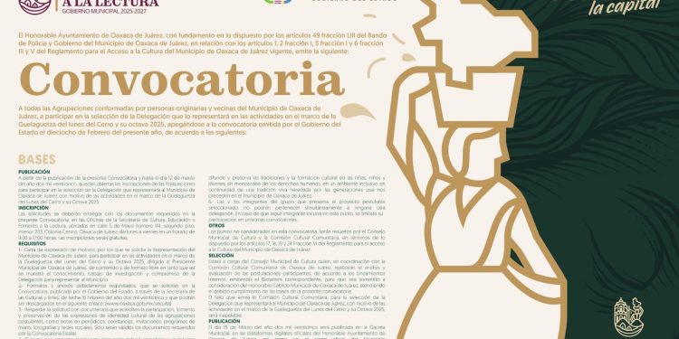 Continúa abierta Convocatoria para seleccionar a la Delegación que representará a la capital en la Guelaguetza 2025