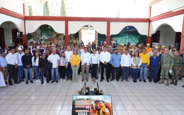 Coordina Gobierno de Oaxaca prevención de incendios forestales en la Sierra de Flores Magón