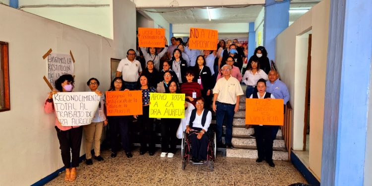 La base trabajadora de la Jurisdicción Sanitaria no.1 Valles Centrales, exige la justificación de la salida de la Dra. Aurelia Guerra Martínez