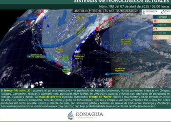 Frente frío número 37 traerá nubosidad, lluvias y lloviznas en algunas regiones de Oaxaca