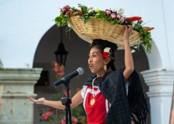 Joselyn Pamela Mendoza Reyes, representante de la Diosa Centéotl 2025 de Oaxaca de Juárez
