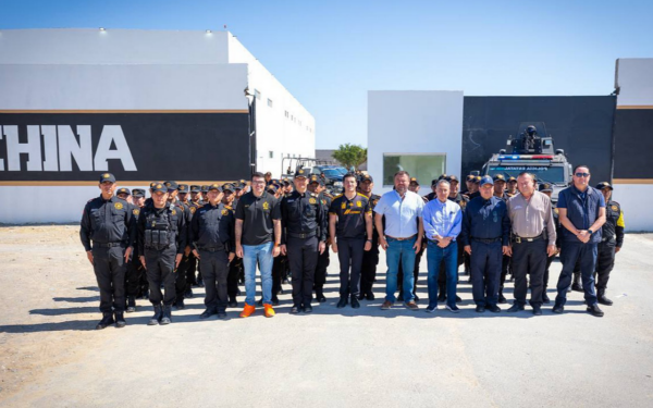 Entrega Samuel García Destacamento de Fuerza Civil en China