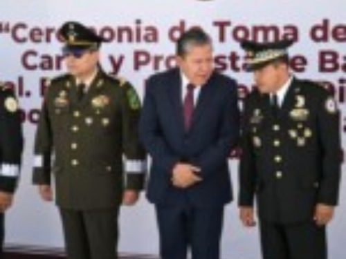 Gobernador David Monreal da la bienvenida a Vicente Dimayuga, nuevo coordinador de la Guardia Nacional en Zacatecas
