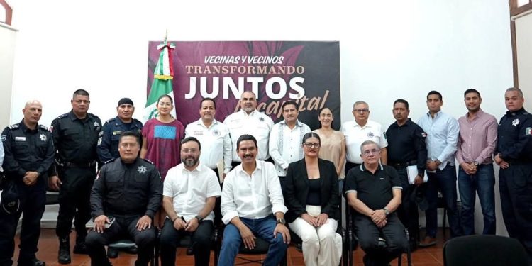 Coordinan acciones para garantizar la seguridad en la capital oaxaqueña