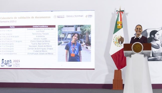 Invita Presidenta Claudia Sheinbaum a registrarse a la Universidad Nacional Rosario Castellanos; el 1 de junio cierra convocatoria