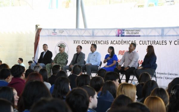 Participan más de 400 estudiantes de preparatoria en Convivencias Académicas, Culturales y Cívicas