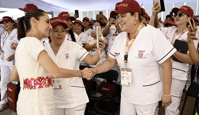 Salud Casa por Casa, el programa más ambicioso del mundo de atención y prevención a la salud: Presidenta desde SLP