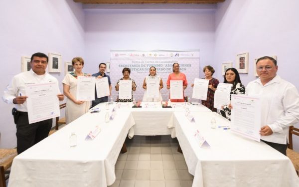 Firma Sectur convenio con asociaciones para detonar el turismo y el desarrollo económico de Oaxaca