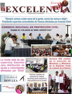 La presidenta visita comunidades de Oaxaca afectadas por el huracán Erick