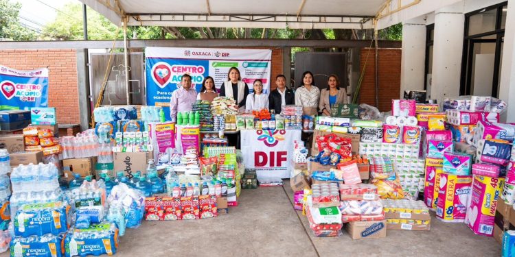 Congreso del Estado entrega víveres al DIF Oaxaca para apoyar a damnificados por el huracán “Erick”