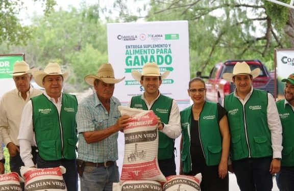 Coahuila impulsa la ganadería con entrega de Suplemento Alimenticio en la región Norte