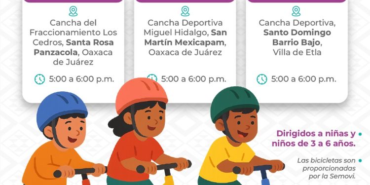 Impulsa Semovi actividades del taller Bici Balance dirigidas a niñas y niños