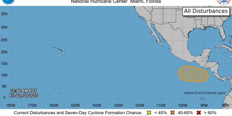 Monitorean posible desarrollo ciclónico en el Pacífico sur