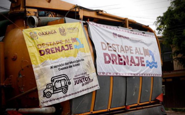 Municipio de Oaxaca de Juárez restablece más de 9 mil metros de drenaje en colonias y agencias de la capital