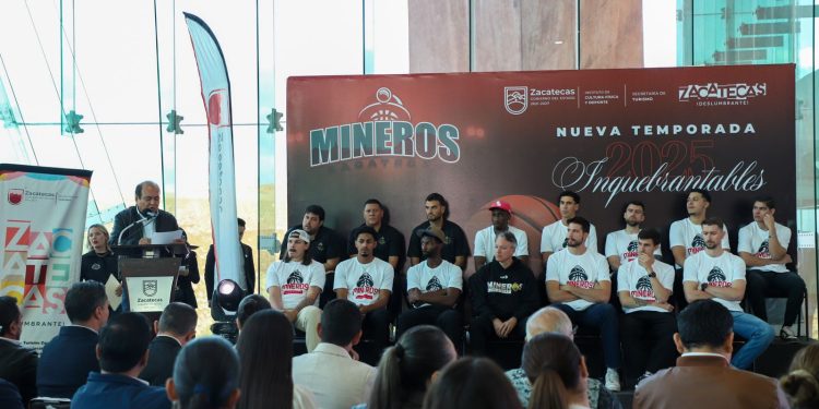 Presenta Gobierno de Zacatecas Nueva Temporada de Mineros Básquetbol