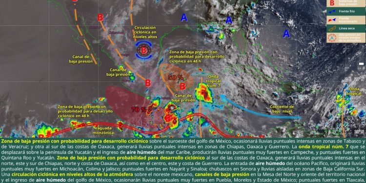 Pronostican lluvias y tormentas en Oaxaca durante este sábado