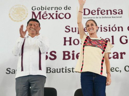 Supervisan Claudia Sheinbaum y Salomón Jara construcción del Hospital General IMSS Bienestar Tuxtepec