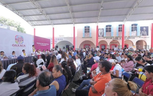 Apoya Gobierno de Oaxaca la transformación de la infraestructura educativa en Soledad Etla