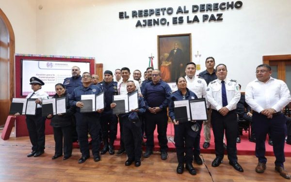 Dignifica Gobierno de Salomón Jara a cuerpos de seguridad con incremento salarial y nuevo esquema de pensiones