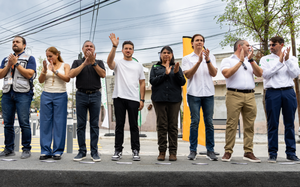 Entrega Corredor Verde Samuel García en Guadalupe